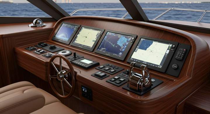 Installation électronique marine